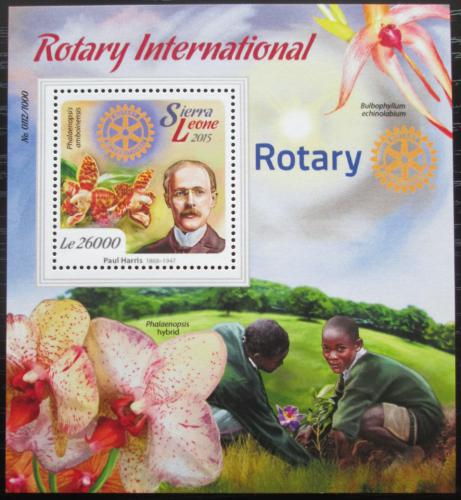 Poštová známka Sierra Leone 2015 Rotary International Mi# Block 893 Kat 12€