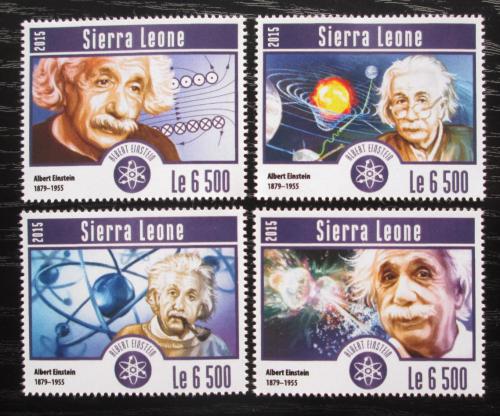 Potov znmky Sierra Leone 2015 Albert Einstein Mi# 6294-97 Kat 12 - zvi obrzok