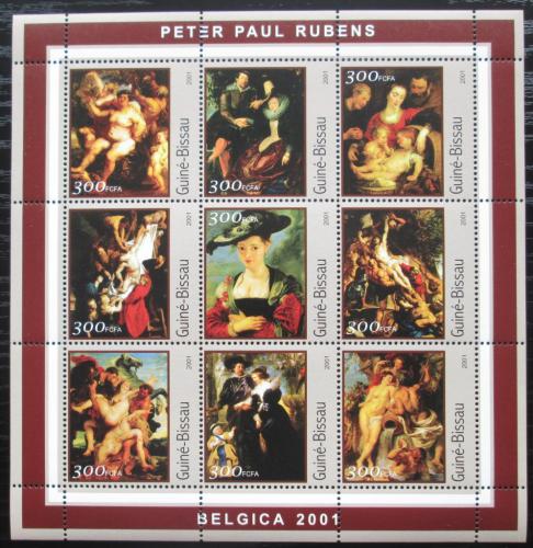 Poštové známky Guinea-Bissau 2001 Umenie, P. P. Rubens Mi# 1660-68 Kat 11€