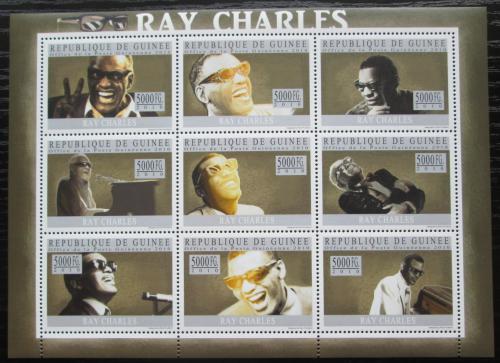 Poštové známky Guinea 2010 Ray Charles, jazz Mi# 7369-77 Kat 18€