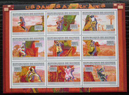 Poštové známky Guinea 2010 Africký tanec Mi# 7299-7307 Kat 18€