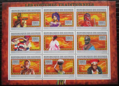 Poštové známky Guinea 2010 Africké tradièní kostýmy Mi# 7309-17 Kat 18€