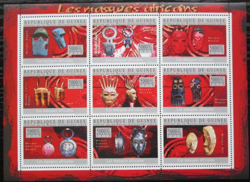 Poštové známky Guinea 2010 Africké masky Mi# 7319-27 Kat 18€