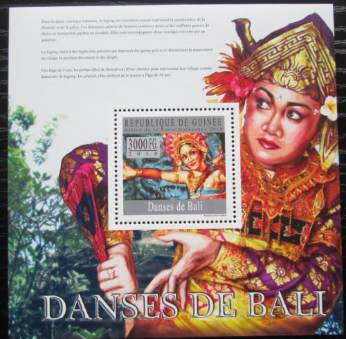 Poštová známka Guinea 2010 Balijský tanec Mi# Block 1798 Kat 10€