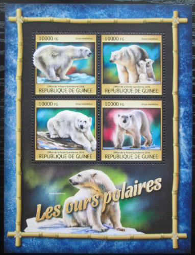 Poštové známky Guinea 2016 ¼adový medvìd Mi# 11866-69 Kat 16€