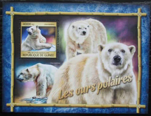 Poštová známka Guinea 2016 ¼adový medvìd Mi# Block 2669 Kat 16€