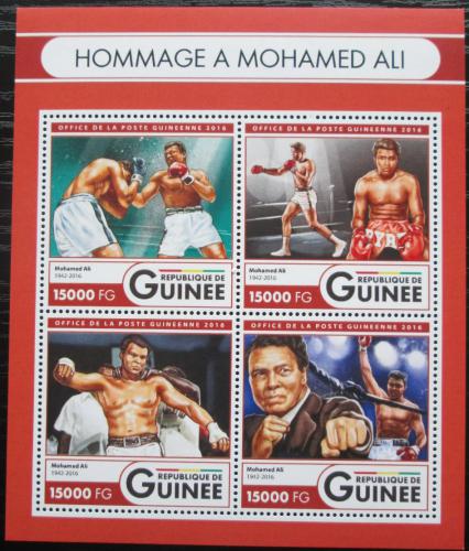 Poštové známky Guinea 2016 Muhammad Ali, box Mi# 12126-29 Kat 24€