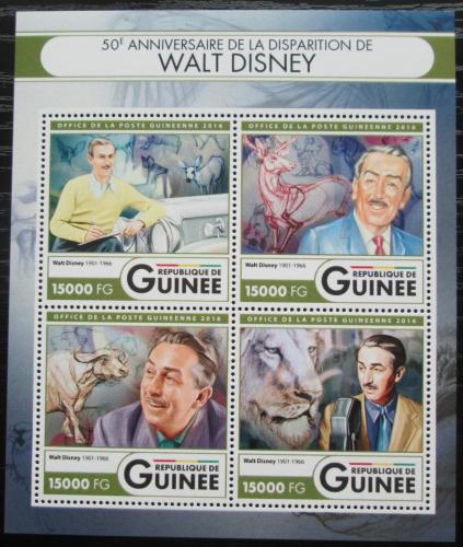 Poštové známky Guinea 2016 Walt Disney Mi# 12121-24 Kat 24€