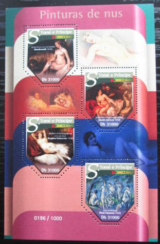 Poštové známky Svätý Tomáš 2015 Umenie, akty Mi# 6465-68 Kat 12€ 