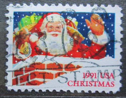 Potov znmka USA 1991 Vianoce, Santa Claus Mi# 2195 A - zvi obrzok