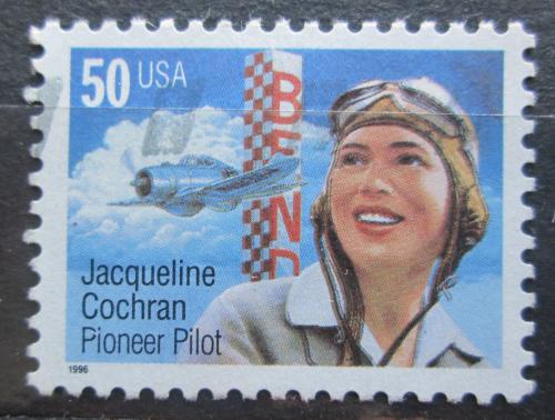 Potov znmka USA 1996 Jacqueline Cochran, pilotka Mi# 2700 - zvi obrzok