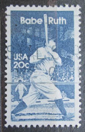 Poštová známka USA 1983 Babe Ruth, baseball Mi# 1641 