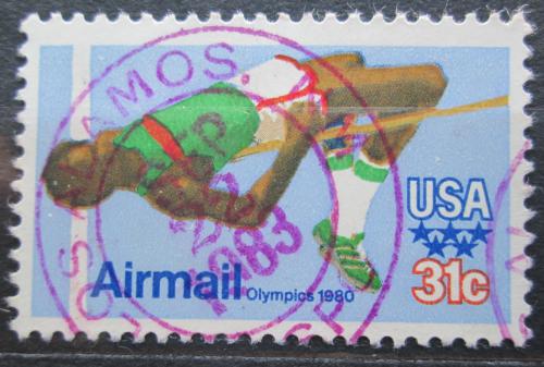 Poštová známka USA 1979 LOH Moskva, skok do výšky Mi# 1405