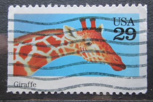 Poštová známka USA 1992 Žirafa Mi# 2323