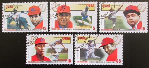 Poštové známky Kuba 2004 Baseball Mi# 4654-58