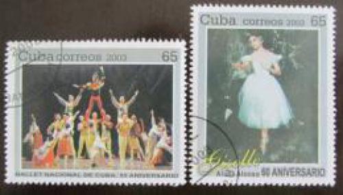 Poštové známky Kuba 2003 Státní balet Mi# 4566-67