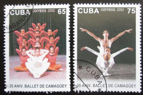 Poštové známky Kuba 2002 Balet Mii# 4478-79 Kat 4€