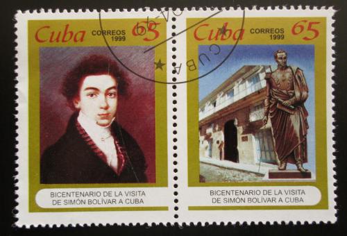 Poštové známky Kuba 1999 Simón Bolívar Mi# 4196-97 Kat 3.60€
