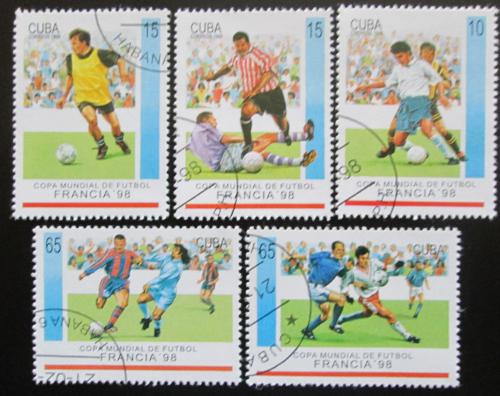 Poštové známky Kuba 1998 MS ve futbale Mi# 4084-88