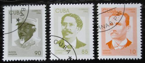 Potov znmky Kuba 1996 Patrioti Mi# 3936-38 - zvi obrzok