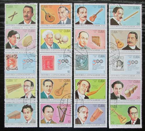 Poštové známky Kuba 1991 Hudebníci a hudobný nástroje Mi# 3521-40