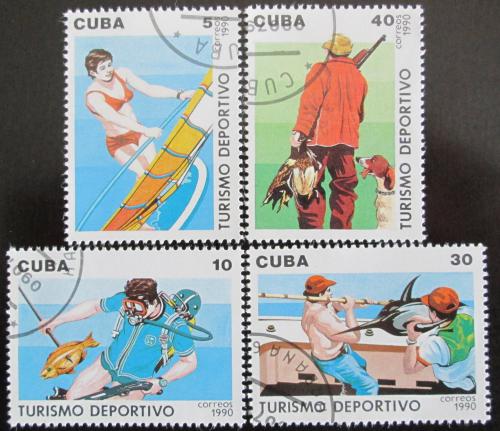 Potov znmky Kuba 1990 portovn turistika Mi# 3398-3401 - zvi obrzok