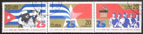 Potov znmky Kuba 1984 Vro revolcia Mi# 2816-18