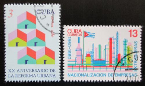 Potov znmky Kuba 1980 Znrodnn zahraninho prmyslu Mi# 2487-88