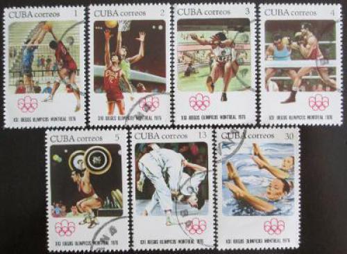 Poštové známky Kuba 1976 LOH Montreal Mi# 2135-41
