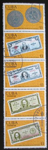 Poštové známky Kuba 1975 Zestátnìní národní banky Mi# 2080-84