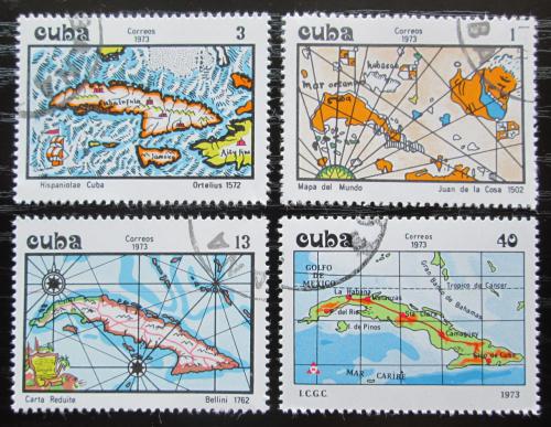 Potov znmky Kuba 1973 Mapy Mi# 1925-28 - zvi obrzok