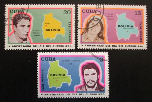 Potov znmky Kuba 1972 Guerrilla, Che Guevara Mi# 1813-15