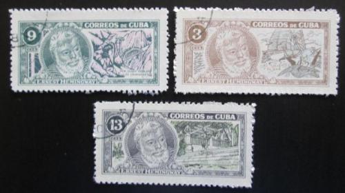 Poštové známky Kuba 1963 Ernest Hemingway Mi# 872-74
