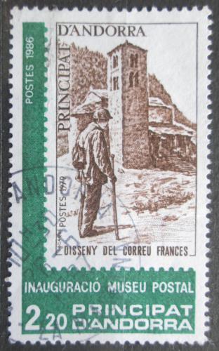 Poštová známka Andorra Fr. 1986 Otevøení poštovního muzea Mi# 366