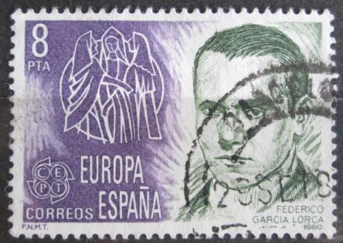 Poštová známka Španielsko 1980 Federico García Lorca, básník Mi# 2460