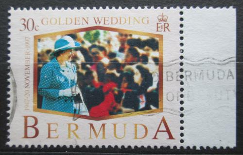 Poštová známka Bermudy 1997 Krá¾ovna Alžbeta II. Mi# 727