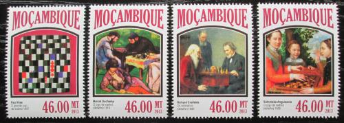 Poštové známky Mozambik 2013 Šach a umenie Mi# 6907-10 Kat 11€