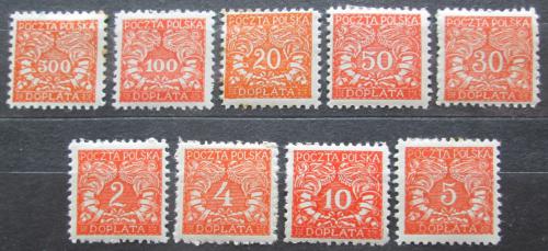Poštové známky Po¾sko 1919 Doplatná Mi# 22-30 Kat 9€