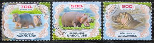 Poštové známky Gabon 2019 Hrochy Mi# N/N