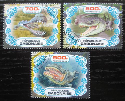 Poštové známky Gabon 2019 Krokodíly Mi# N/N