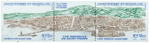 Poštové známky St. Pierre a Miquleon 1990 Poh¾ad na mesto Mi# 602-03 Kat 6€ 