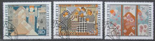 Poštové známky Lichtenštajnsko 1979 Vianoce, vyšívání Mi# 738-40