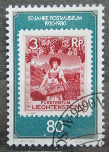 Poštová známka Lichtenštajnsko 1980 Poštovní múzeum, 50. výroèie Mi# 750