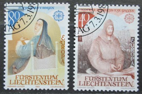 Poštové známky Lichtenštajnsko 1983 Európa CEPT, osobnosti Mi# 816-17