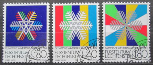 Poštové známky Lichtenštajnsko 1983 ZOH Sarajevo Mi# 834-36