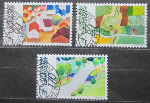 Poštové známky Lichtenštajnsko 1988 Životné prostredie Mi# 939-41 Kat 5€