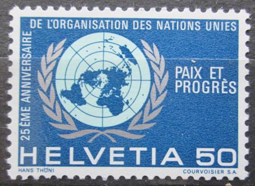 Potov znmka vcarsko 1970 OSN, 25. vroie Mi# 921