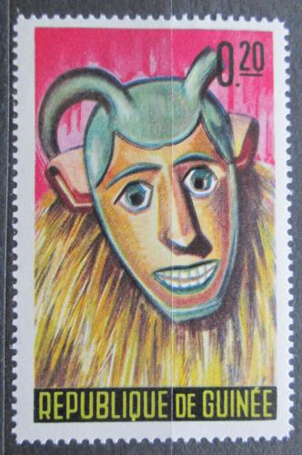 Poštová známka Guinea 1965 Taneèní maska Mi# 274