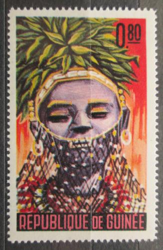 Poštová známka Guinea 1965 Taneèní maska Mi# 277
