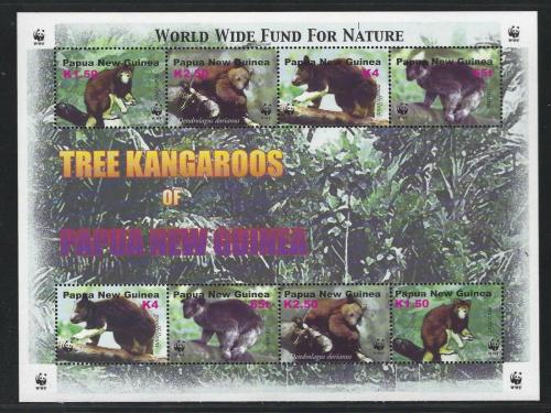 Poštovní známky Papua Nová Guinea 2003 Klokani, WWF 328 Mi# 1021-24 Bogen Kat 16€